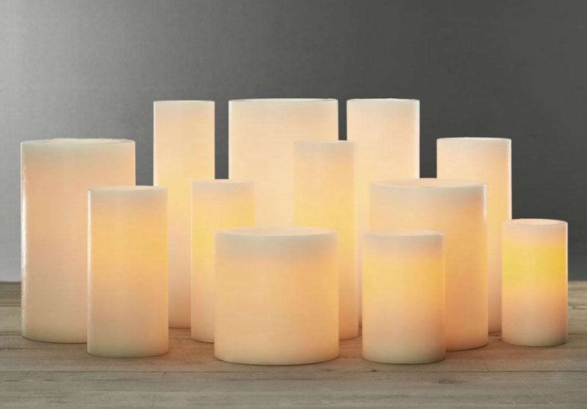 Battery-Operated Indoor/Outdoor Flameless Pillar Candle
