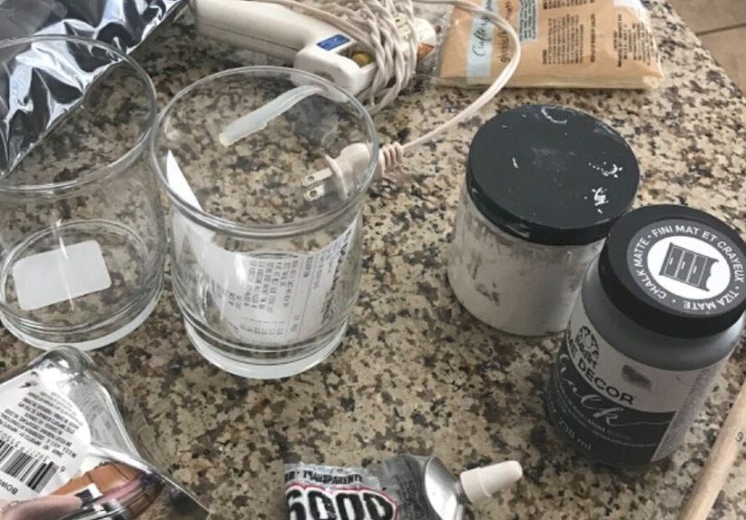 How To Make Dollar Store Chunky Candle Holders