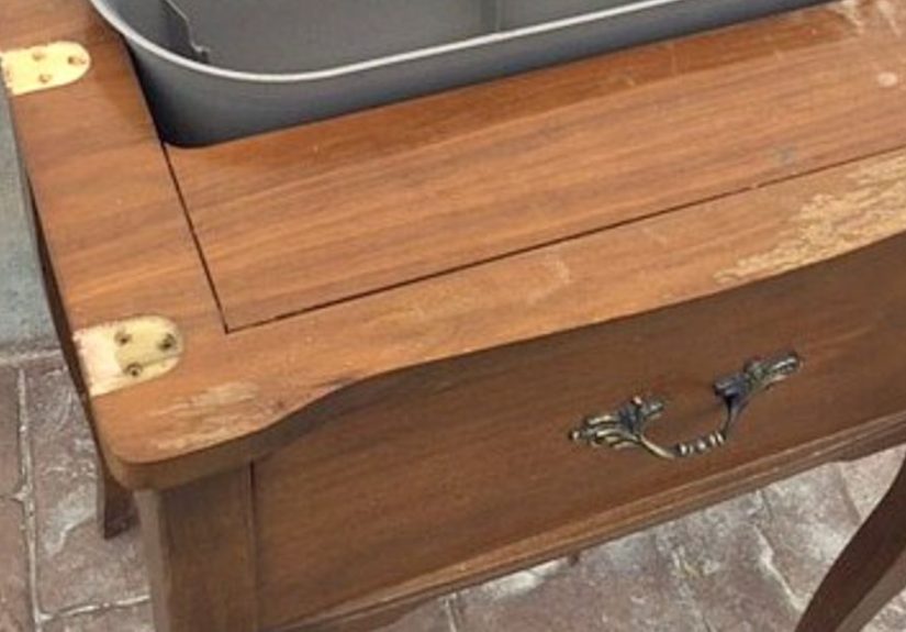 How to Turn a Sewing Table into a Planter DIY