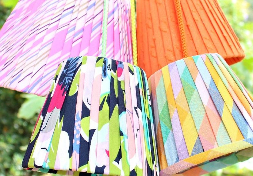 No Sew Easy Pleated Lampshades