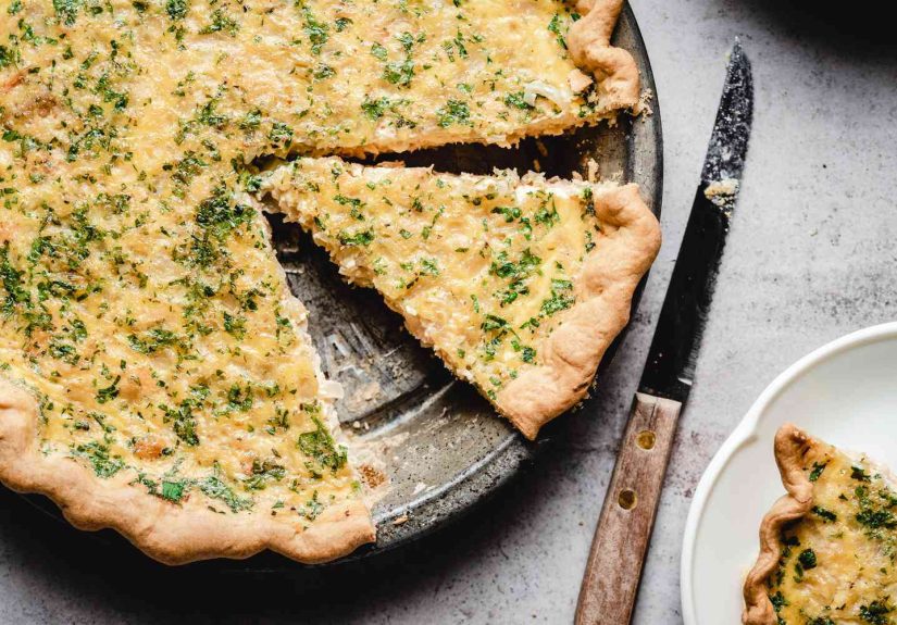Simple Salmon Quiche Recipe