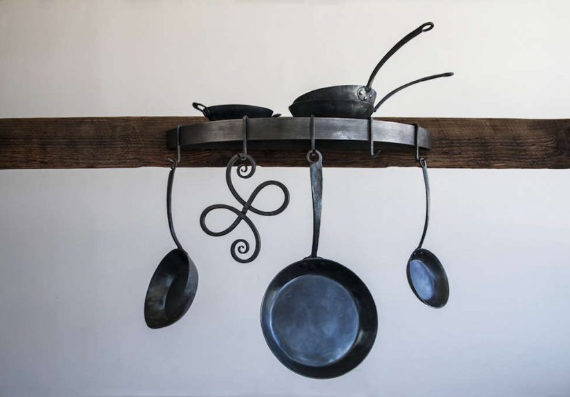 Blu Skillet's Hanging Bar Pot Rack