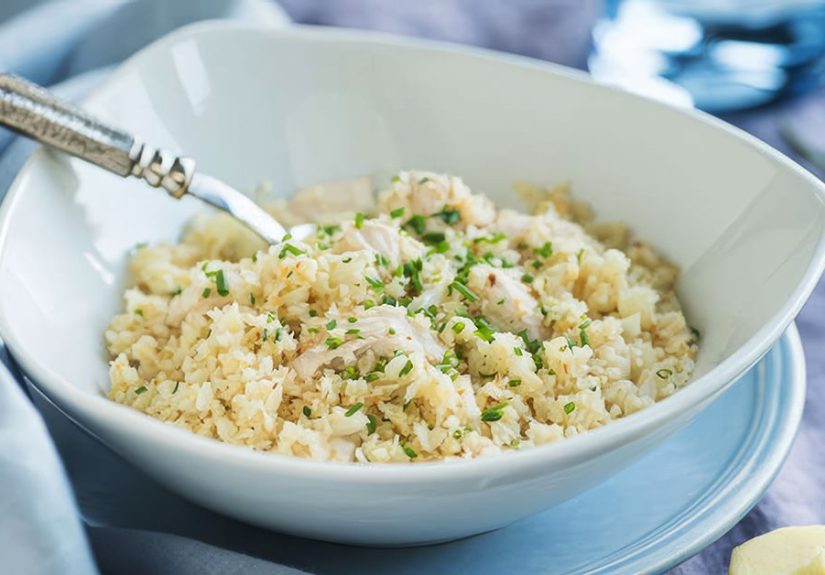 Chicken and cauliflower rice