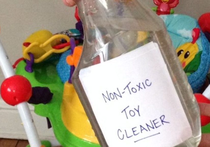 Easy Homemade Non Toxic Toy Cleaner Recipe
