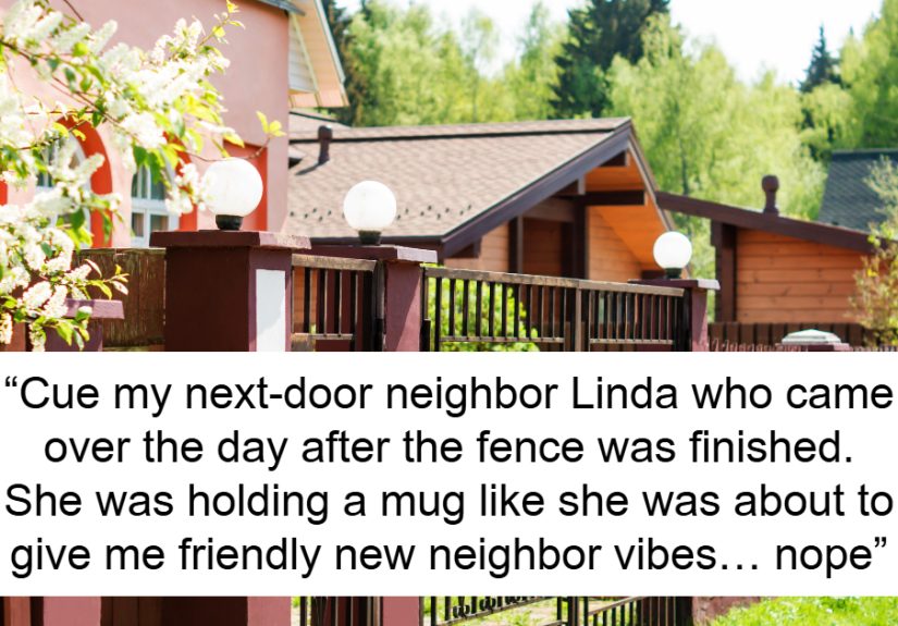 Entitled Lady Gets Laughed At By New Neighbor After Demanding They Move Their Fence For Her View