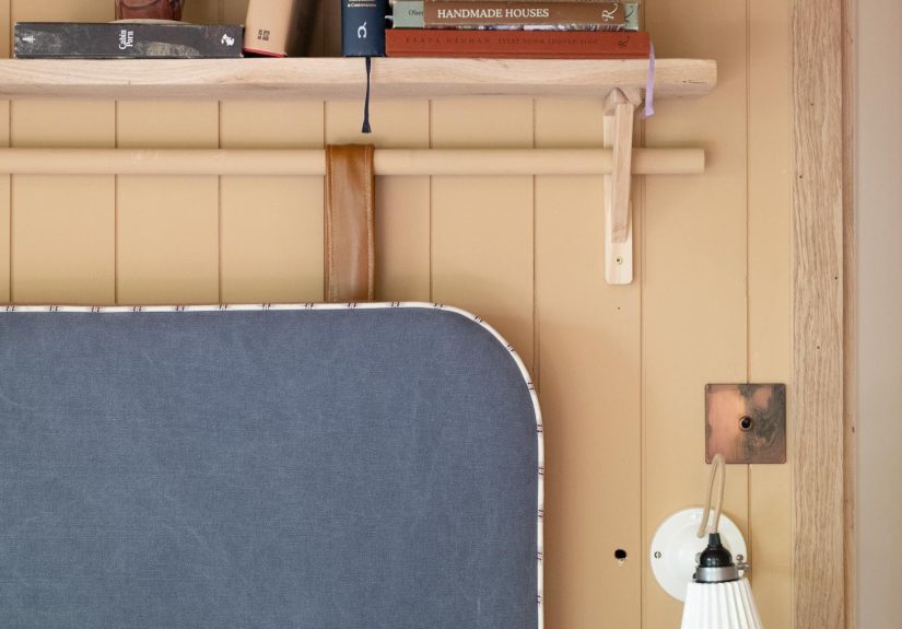 Hanging Upholstered Headboard Convertible for Twin or King-Size Bed