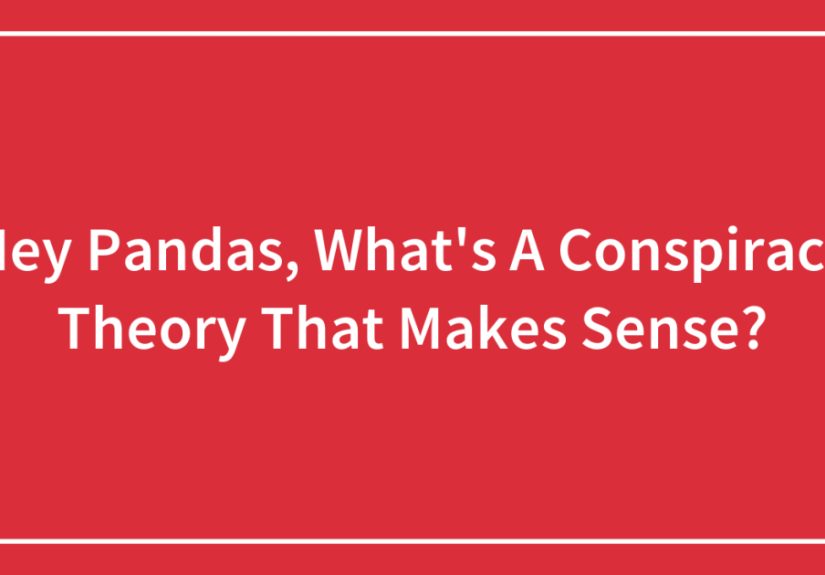 Hey Pandas, What’s A Conspiracy Theory That Makes Sense?