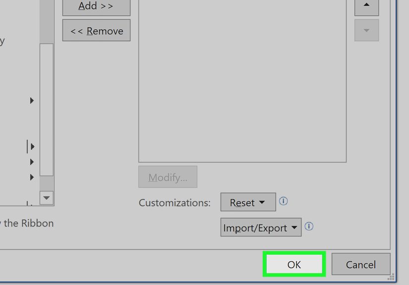 How to Customize the Quick Access Toolbar in Microsoft Word (Windows 7)