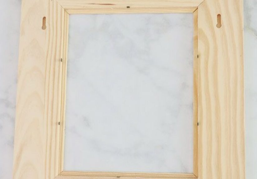 How to Make DIY Farmhouse Style Frame For Botanical Art Prints