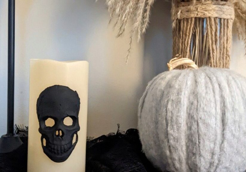 How to Make Spooky Halloween Candles Using Silicone Molds & Paper Clay
