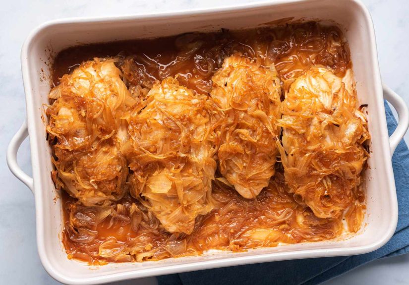 Recipe for Caramelized Onion and Garlic Chicken