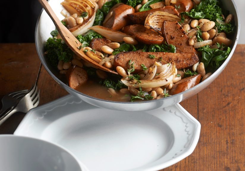 Sausage, Beans, and Greens Recipe