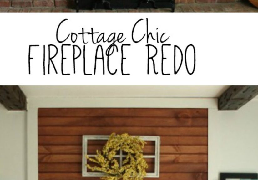 Cottage Chic Fireplace Redo
