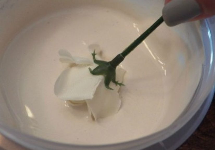 DIY Faux Porcelain Flowers From Plaster Of Paris
