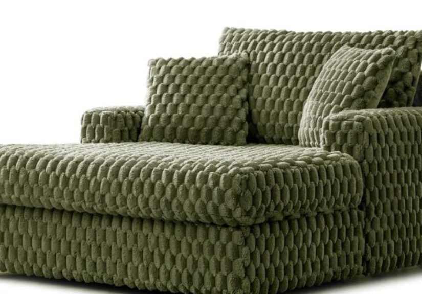 Get Cozy This Winter With the Primyhome Oversized Corduroy Chaise Sofa