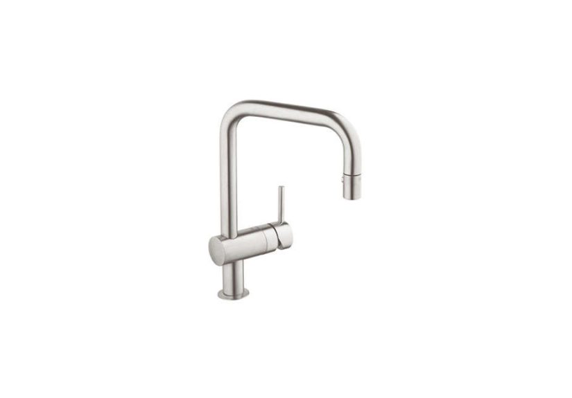 Grohe 32319000 Starlight Chrome Minta Pull-Down Kitchen Faucet