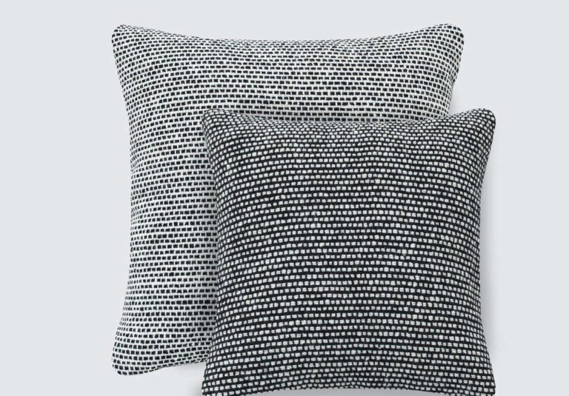 Hawthorn Tweed Pillows - Black & White