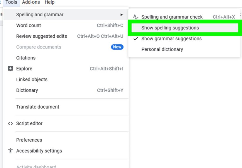 How to Disable Spell Check on Google Chrome, Docs, & Slides