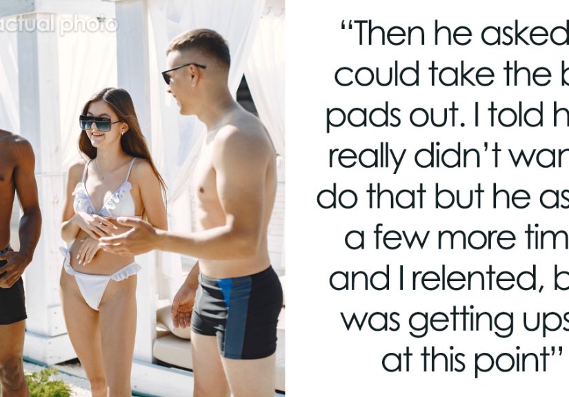 Man Forces Wife To Wear Revealing Bikini For His B-Day Pool Party, Backtracks But It’s Too Late