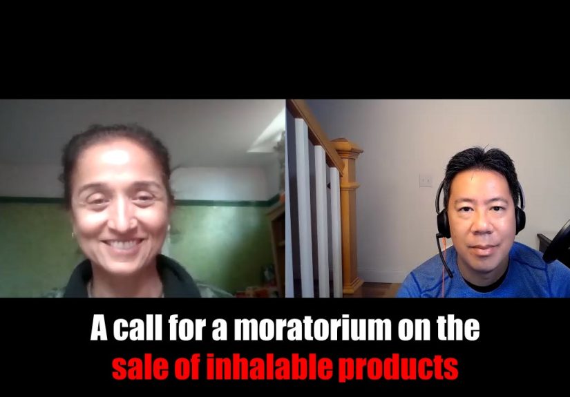 A call for a moratorium on the sale of inhalable products