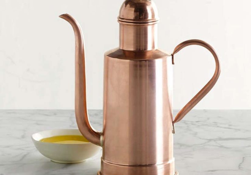Copper Olive Oil Cruet