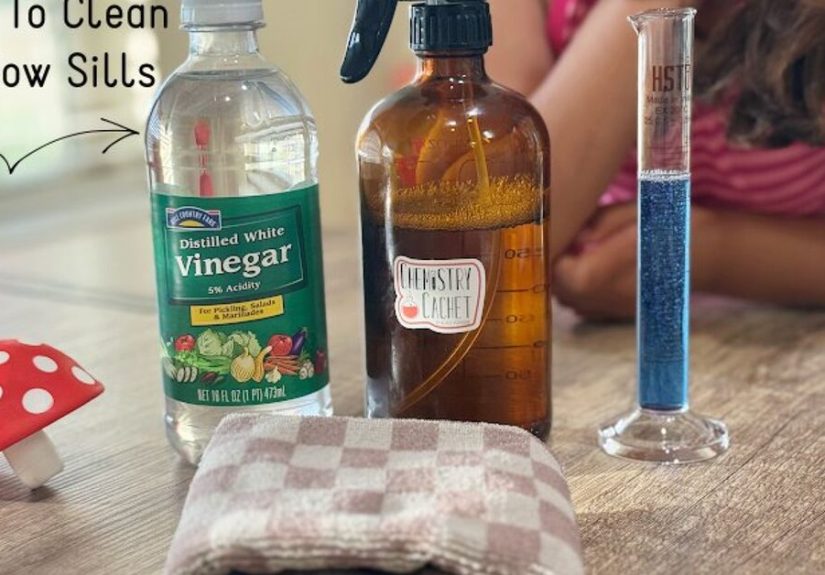 DIY Window Sill Cleaning Spray