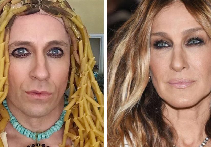 Former ‘Buffy’ Star Recreates Celebrity Outfits Using Stuff He Finds At Home