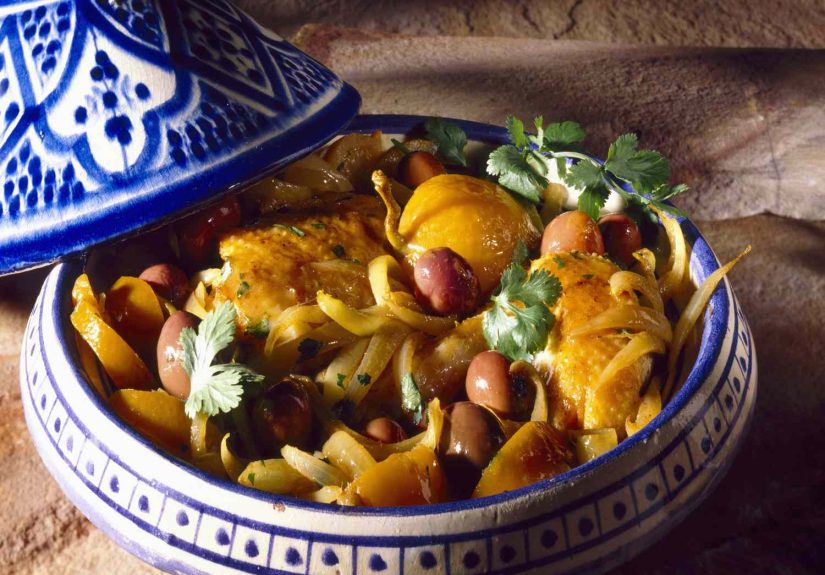 Moroccan Chicken Tagine With Potatoes and Olives Recipe