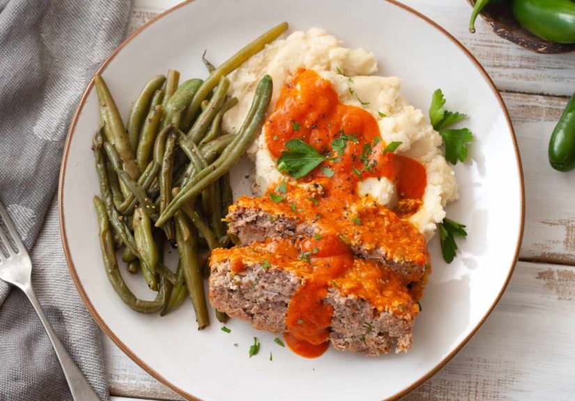 Three Green Chile Spicy Meatloaf Recipe