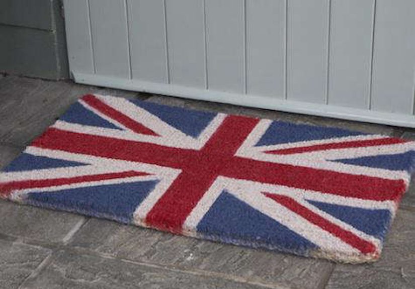 Union Jack Blue / Red Doormat